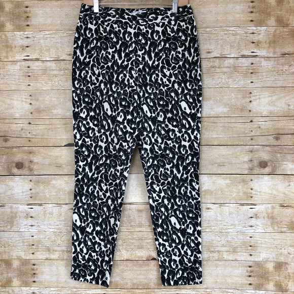 Milly High Waist Snow Leopard Pants - Picture 2 of 8